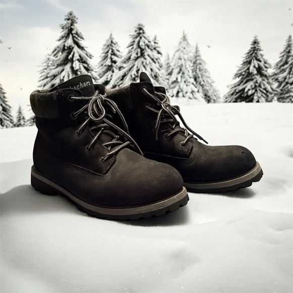 Skechers Shoes - Sketchers Black Winter Ankle Boots